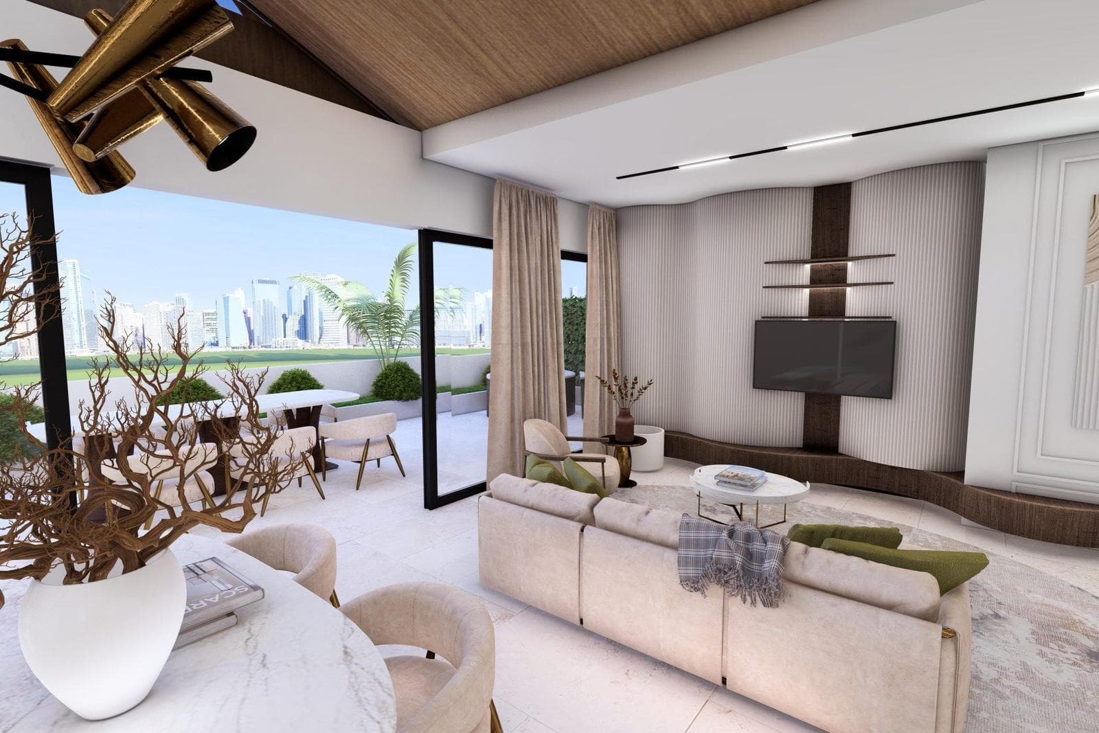 Luksuzni penthouse dnevni boravak